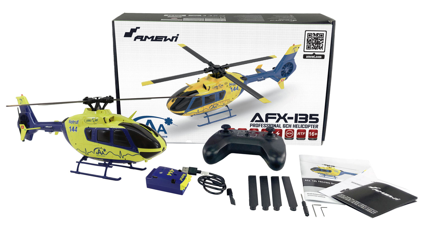 Alpine Air Ambulance RC Helikoter Gross