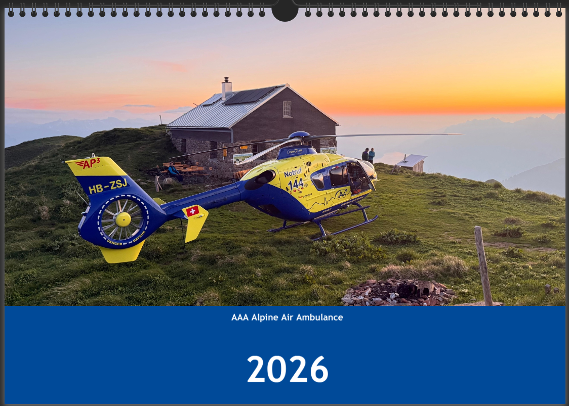 Alpine Air Ambulance Wandkalender 2026
